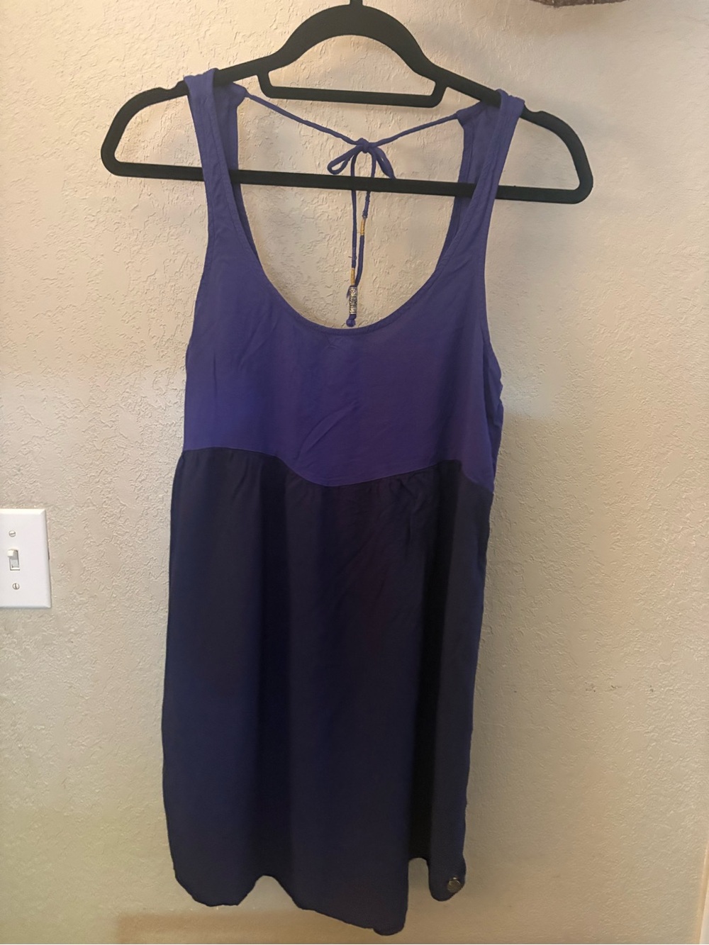 Roxy Two-Tone Purple Tank Chemise - M